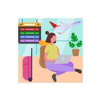 Work while traveling vector