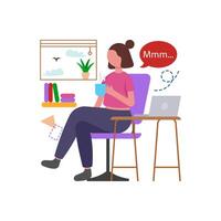 Take breaks during work vector