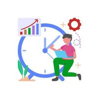 Master time management skills vector