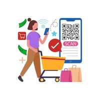 Access Information by Scanning Code vector