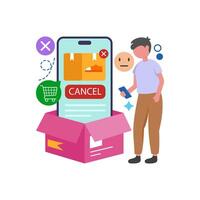 Cancel Unwanted Orders Easily vector
