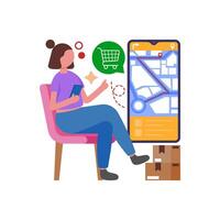 Track Orders in Real Time vector