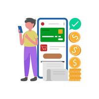 Receive Invoice for Your Purchase vector