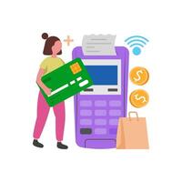 Pay Securely without Physical Contact vector