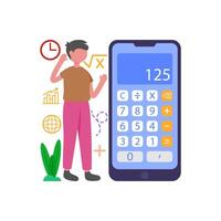 Solve Math with Calculator App vector
