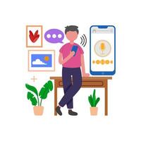 Communicate Quickly with Voice Messages vector