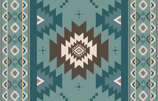 Aztec geometric art ornament print design for carpet vector