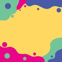 Abstract Colorful Background with Wavy Shapes and Circles for Decoration vector