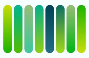 Abstract Green and Blue Gradient Bars on White Background, Contemporary Design for Web, Print, and Business vector