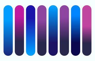 Gradient Color Palette with Rounded Rectangles Abstract Background, Modern Design, Trendy Colors, Creative Art vector