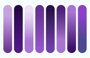 Trendy Gradient Palette Stylish Violet and Blue Rounded Stripes on White Backdrop Design vector