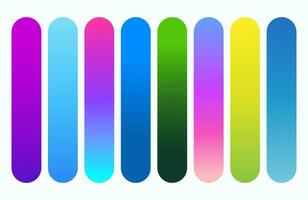 Vibrant Gradient Color Palette Arches in a Row, Abstract Background with Bright, Saturated Tones, Colorful Design Element vector