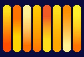 Retro Vertical Arches with Warm Color Gradients on Navy Background for Vintage Design Elements vector