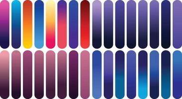 Colorful Gradient Palette with Rounded Rectangles and a Smooth Transition for Modern Designs and Backgrounds vector