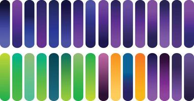 Gradient Color Palette Bars in Rows, Abstract Minimalist Style for Backgrounds and Modern Design Elements vector