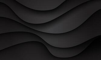 Abstract black curve shadow overlap background texture vector