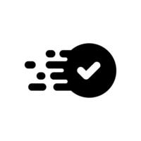 Fast Delivery Solid Icon Design. Suitable for Infographics, Web Pages, Mobile Apps, UI, UX, and UI design vector