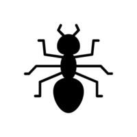 Ant flat icon. Isolated bug insect vector