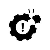 Process disruption icon isolated on white background vector