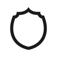 Shield icon on a white background vector