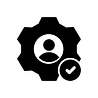Professional Skills icon isolated on white background. vector