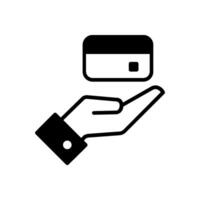 Payment card icon. Solid icon that can be applied anywhere, simple, pixel perfect and modern style. vector