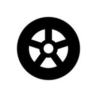 Wheel rim icon minimal design Pro vector
