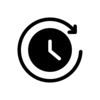duration time icon, eps 10 vector