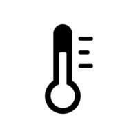 A thermometer icon on a white background vector