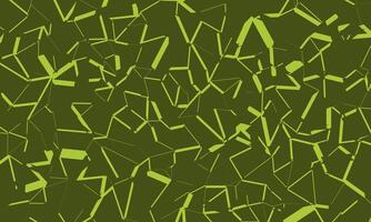 Seamless abstract lines pattern background on green color vector
