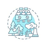 Human caused incidents soft blue concept icon. Type of critical events. Travel risk management. Round shape line illustration. Abstract idea. Graphic design. Easy to use in promotional material vector