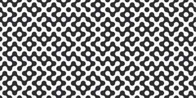 Organic black maze pattern with circular dots vector