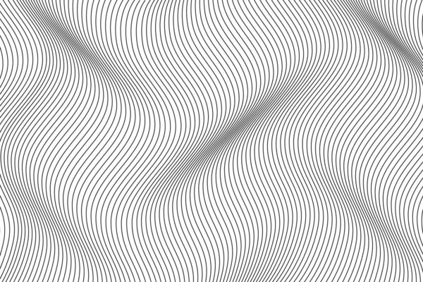 Black wavy line pattern on white background