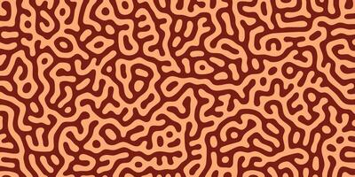 Earth toned maze blob pattern with warm palette vector