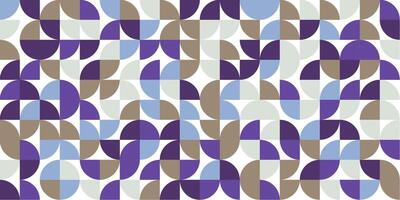 Muted purple tile pattern with curved geometry vector