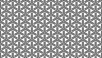 Modern Y shaped black tile pattern with symmetry vector