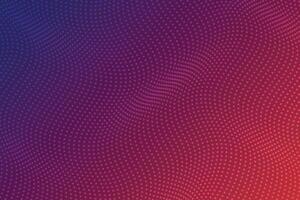 Gradient dot wave background in red and violet vector