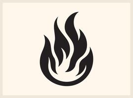 Modern Abstract Fire Flame for Digital and Print Creations vector