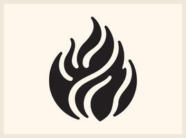 Bold Abstract Fire Flame for Powerful Branding vector