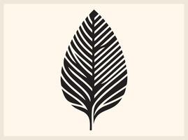 Classic Abstract Leaf Shape for Nature and Wellness Themes vector