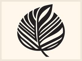 Beautiful Abstract Leaf Shape for Eco-Friendly Branding vector