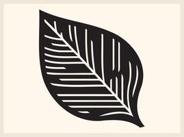 Modern Abstract Leaf Shape for Trendy Graphic Designs vector