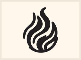 Dynamic Abstract Fire Flame for Action and Speed Concepts vector