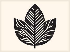 Unique Abstract Leaf Shape for Creative Projects vector