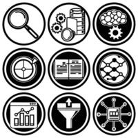 Risk management and security icons vector