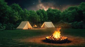 The charming night view reflects the essence photo