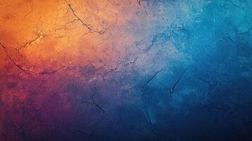 Abstract Cracked Texture Gradient Warm Cool Colors photo