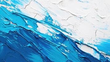 Abstract Blue and White Painting Texture photo