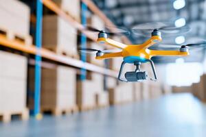 AI-powered drones for efficient inventory management and scanning photo