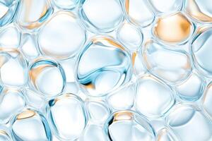 Soft icy blue water ripples create a calming effect with reflections of light dancing across the tranquil surface photo